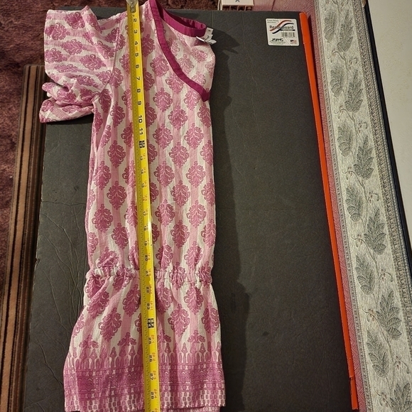 Vineyard Vines Cotton Cover Up Size S Cinched Waist Tassles - Picture 9 of 9